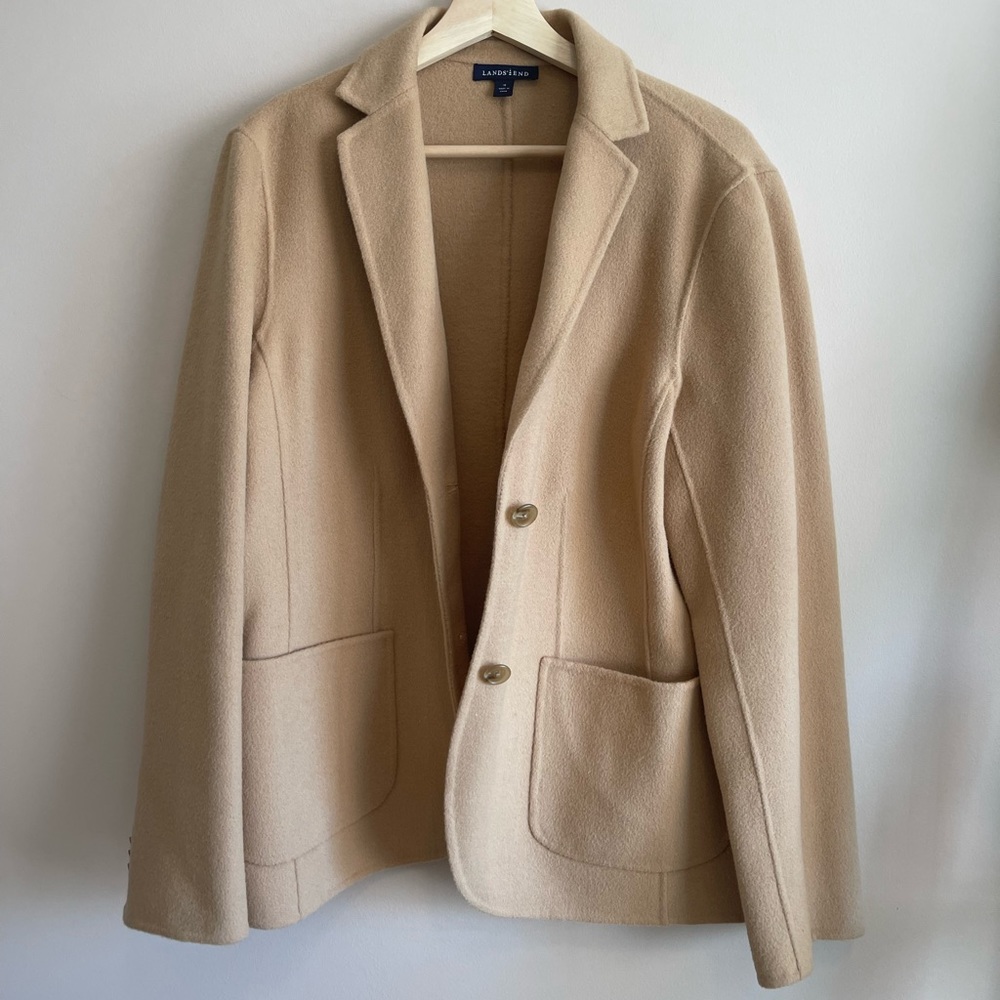 Land’s End Wool and Angora Blazer Coat